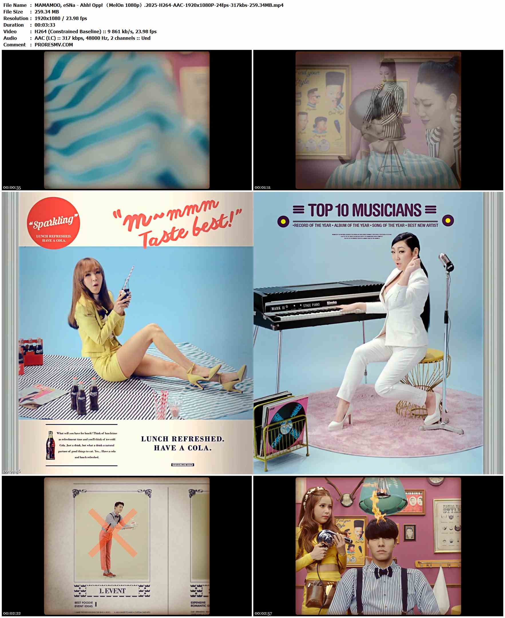 MAMAMOO, eSNa - Ahh! Opp! （MelOn 1080p）.2025-H264-AAC-1920x1080P-24fps-317kbs-259.34MB官方MV_高清MV